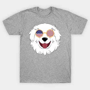 Patriotic Great Pyrenees T-Shirt